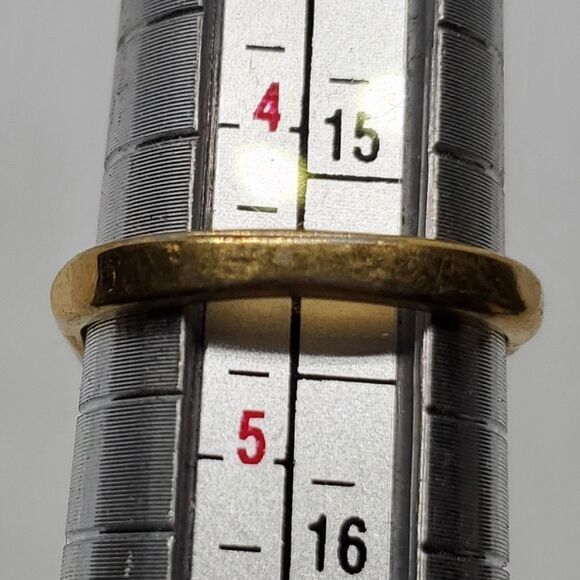 Gold Tone Dome Ring - Picture 6 of 6